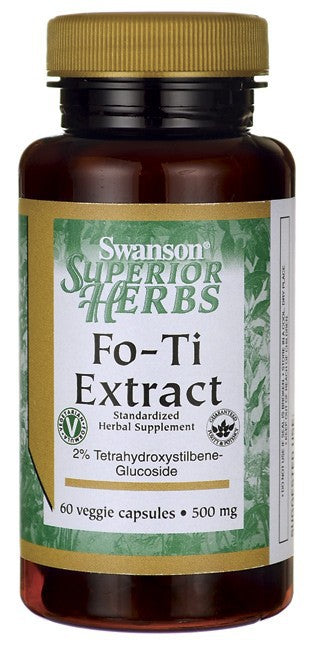 Swanson Superior Herbs Fo-Ti Extract 500mg 60 Veg Capss