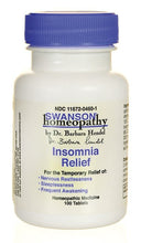Load image into Gallery viewer, Swanson Homeopathy Insomnia Relief 100 Tablets