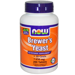 Now Foods Brewer's Yeast 650mg 200 Tablets