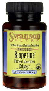 Swanson Ultra Bioperine Nutrient Absorption Enhancer 10mg 60 Capsules