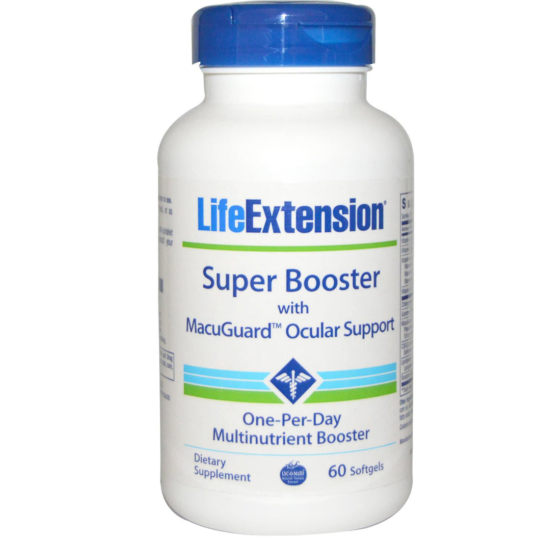 Life Extension Super Booster with MacuGuard Ocular Support 60 Softgels