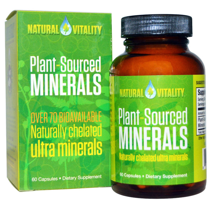 Natural Vitality, Plant Sourced Minerals, 60 Capsules