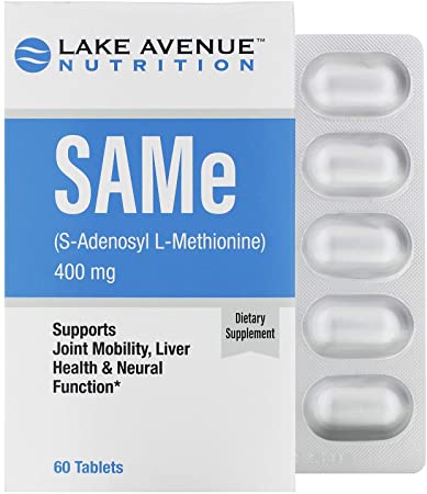 Lake Avenue Nutrition SAMe (S-Adenosyl L-Methionine) 400mg 60 Tablets