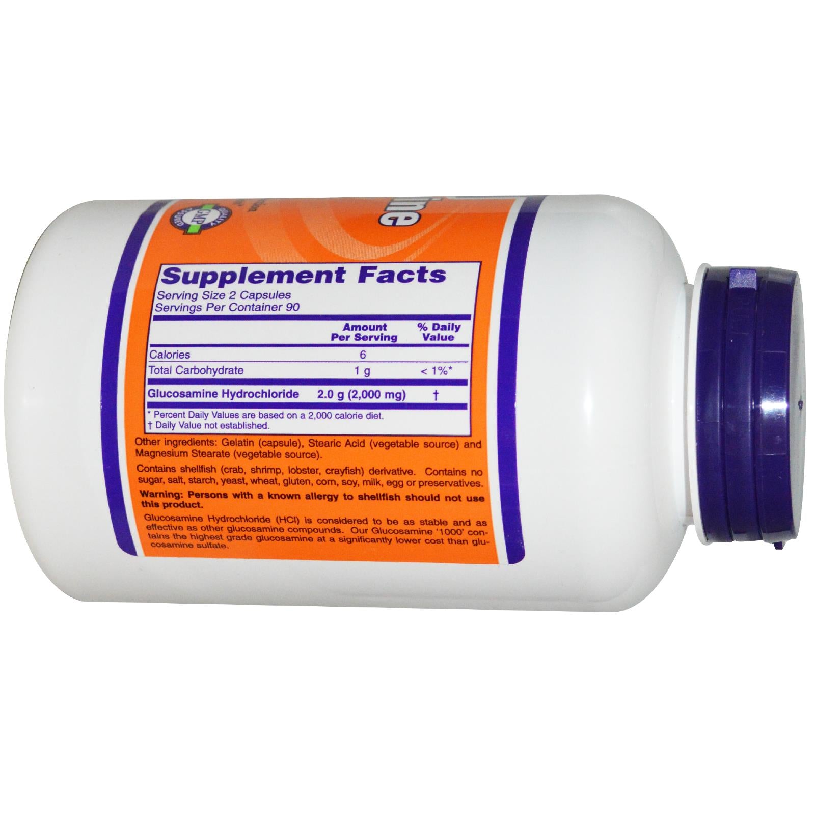 Now Foods Glucosamine '1000' 180 Capsules - Dietary Supplement