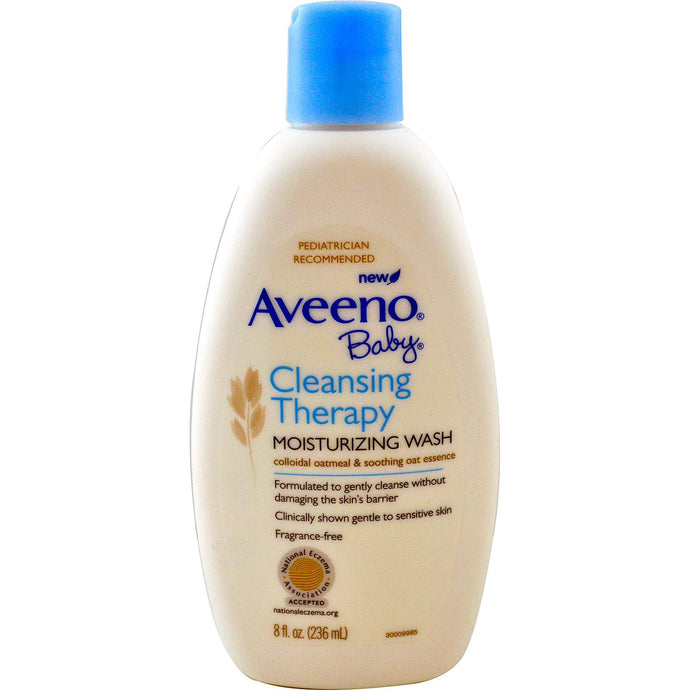 Aveeno Baby Cleansing Therapy Moisturising Wash Fragrance Free 236ml