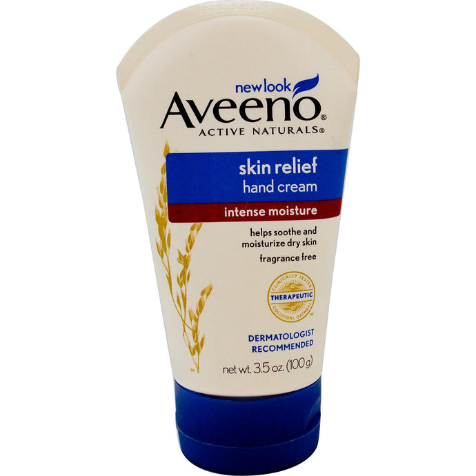 Aveeno Active Naturals Skin Relief Handcream Fragrance Free 100g