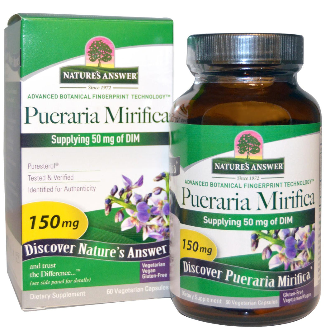 Nature's Answer Pueraria Mirifica 150 mg 60 Veggie Capsules