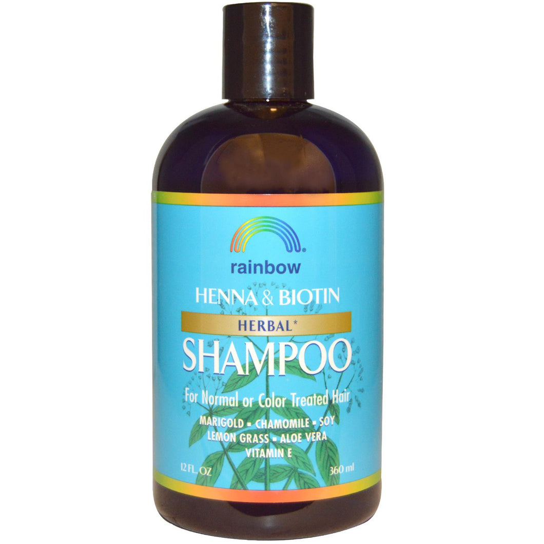 Rainbow Research Henna & Biotin Herbal Shampoo 360ml