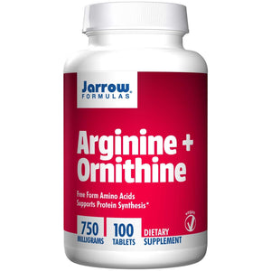 Jarrow Formulas, Arginine + Ornithine 750mg, 100 Tablets