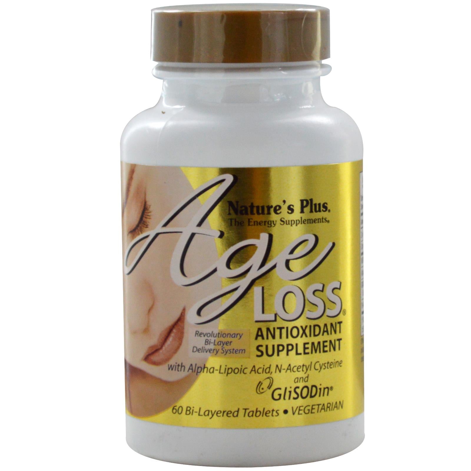 Nature's Plus, AgeLoss, Antioxidant Supplement, 60 Bi-Layered Tablets