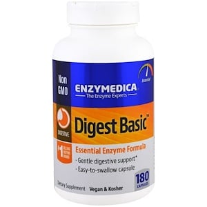 Enzymedica, Digest Basic®, 180 Capsules