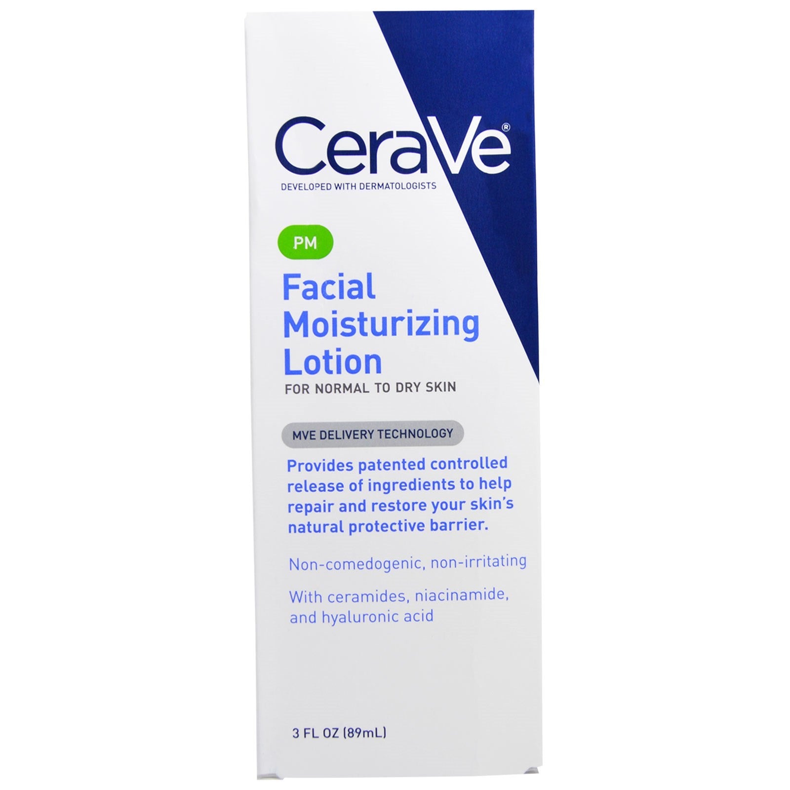 CeraVe PM Facial Moisturizing Lotion 3 fl oz (89ml)