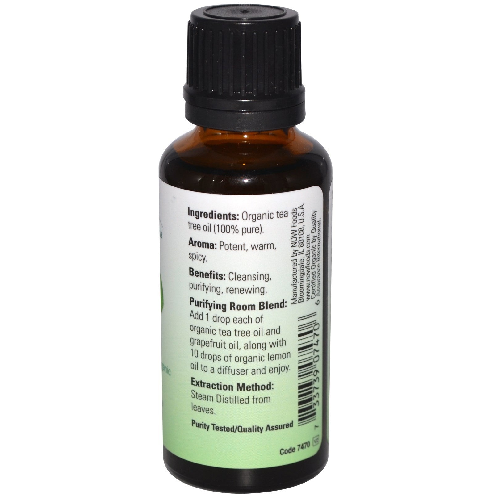 Now Foods Organic Essential Oils Tea Tree 1 fl oz (30ml)