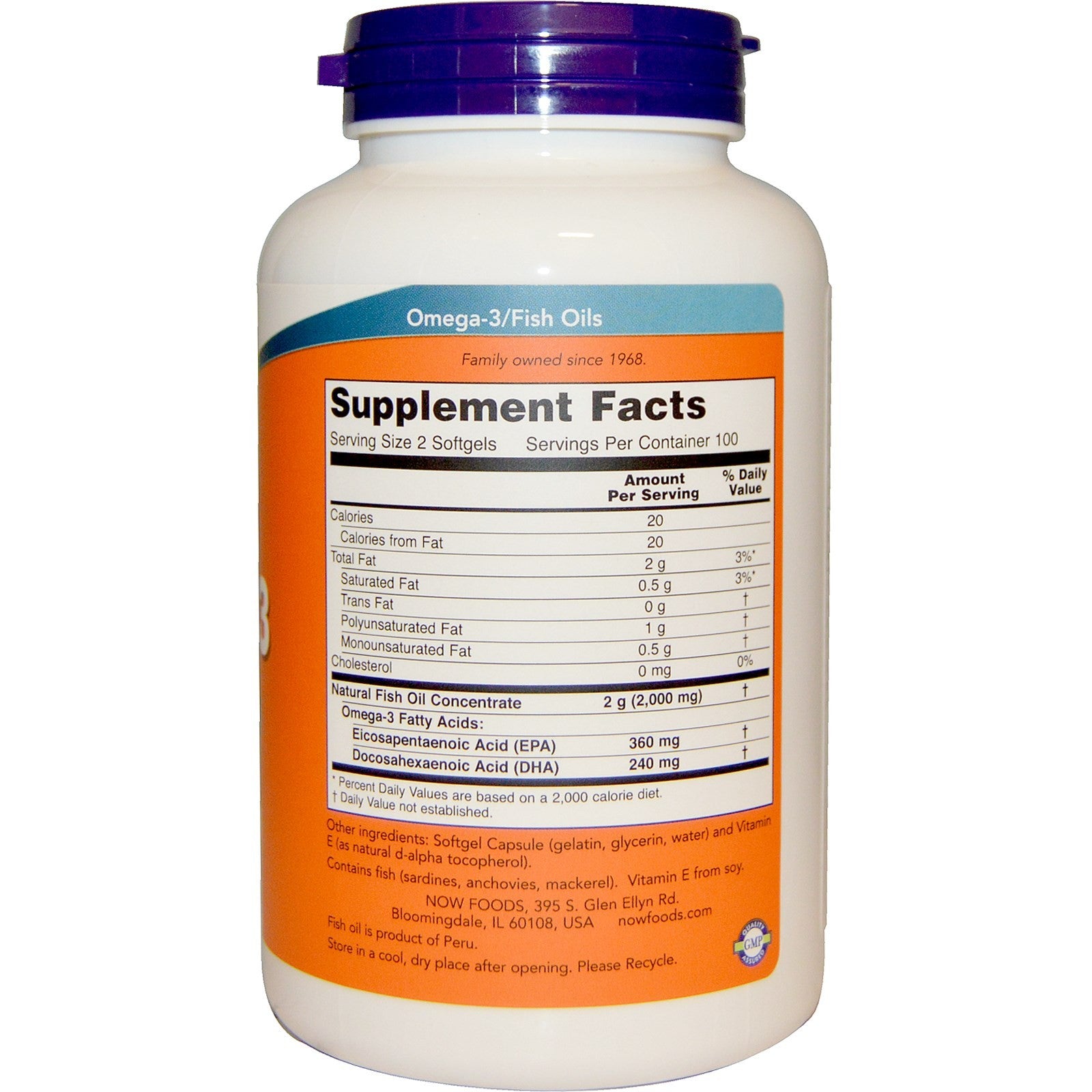 Now Foods Omega-3 Cardiovascular Support 200 Softgels