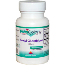 Load image into Gallery viewer, Nutricology Acetyl-Glutathione 100mg 60 Scored Tablets