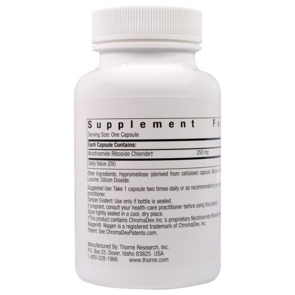 Thorne Research Niacel-250 Nicotinamide Riboside 60 Veggie Capsules