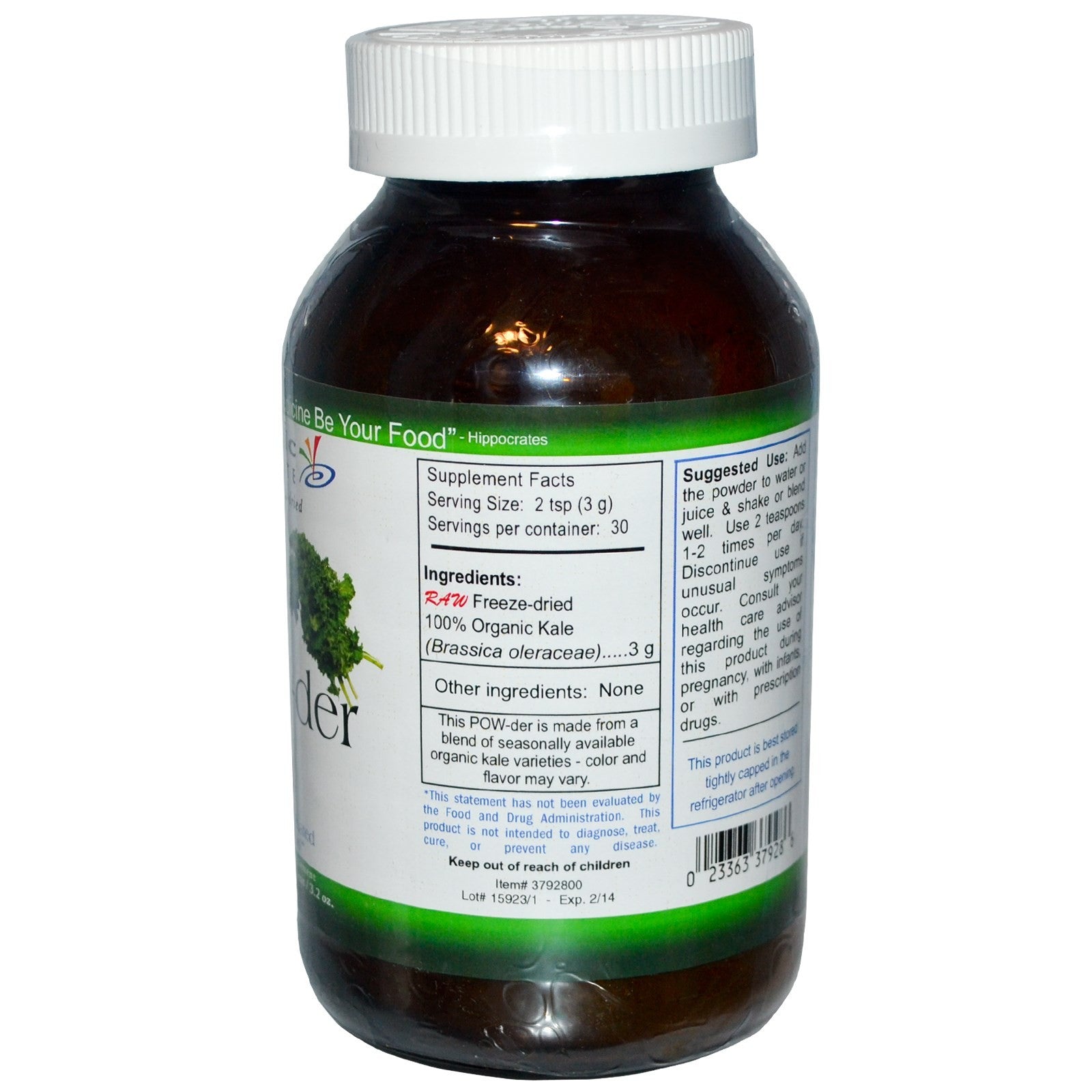 Eclectic Institute Raw Kale POW-der 3.2 oz (90g)