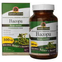 Load image into Gallery viewer, Nature&#39;s Answer, Bacopa, 500mg, 90 Veggie Caps - Supplement