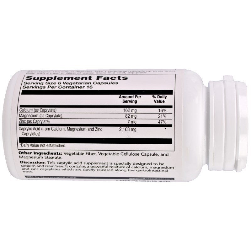 Solaray Capryl Sustained-Release 100 Veggie Caps