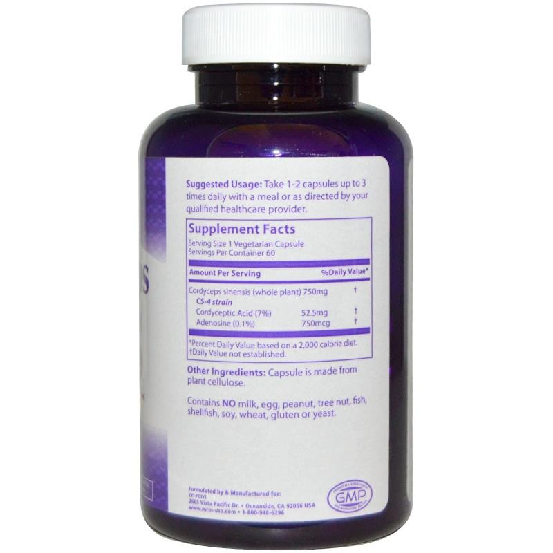 MRM Cordyceps CS-4 Strain 60 Veggie Caps
