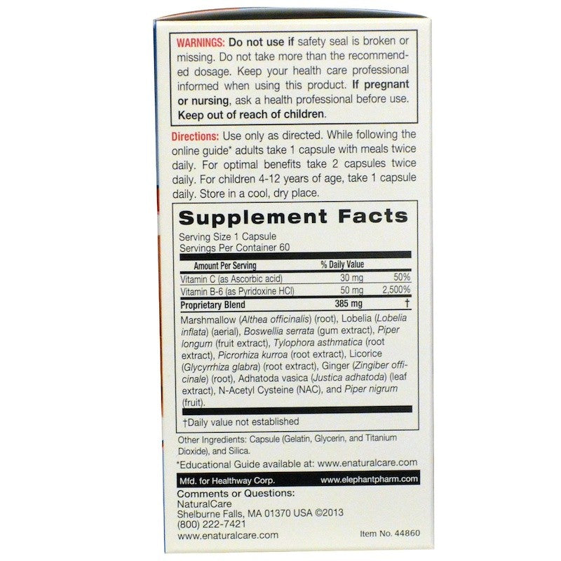 Natural Care Lung-Saver 60 Capsules