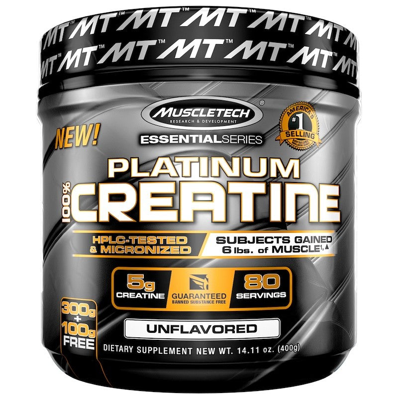 Muscletech Essential Series Platinum 100% Creatine Unflavored 14.11 oz (400g)