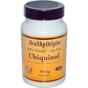 Healthy Origins - Ubiquinol (Kaneka QH) Soy Free Non GMO 50mg 60 Softgels