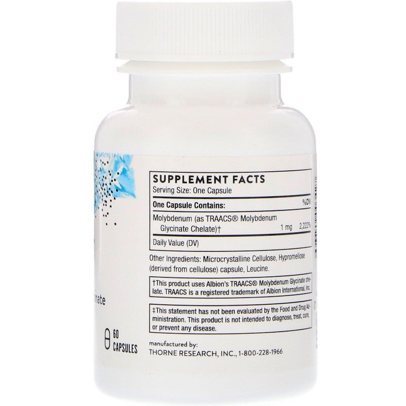 Thorne Research Molybdenum Glycinate 60 Capsules