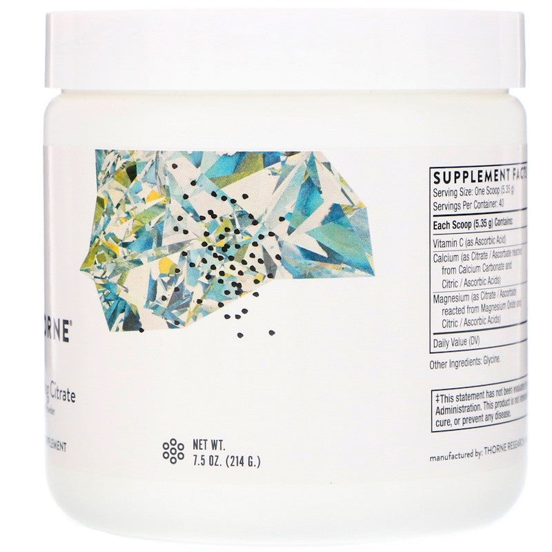 Thorne Research Cal-Mag Citrate Effervescent Powder 7.5 oz (214g)