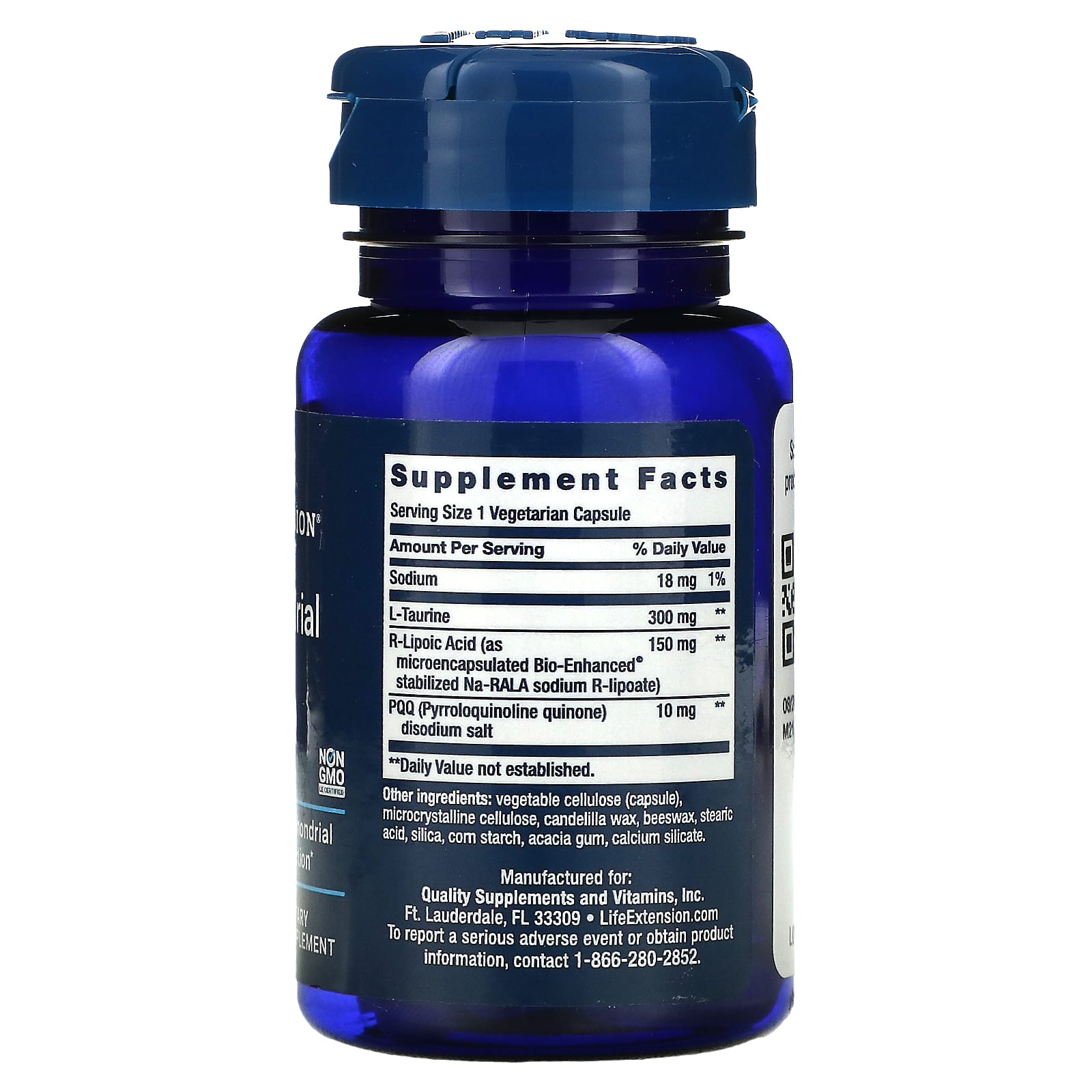 Life Extension, Mitochondrial Basics with PQQ, 30 Vegetable Capsules