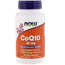 Load image into Gallery viewer, Now Foods CoQ10 30mg 120 Veg Capsules