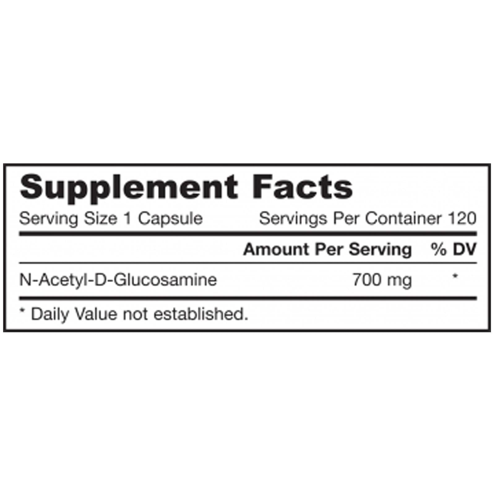 Jarrow Formulas N-A-G Salt Free 700mg 120 Capsules