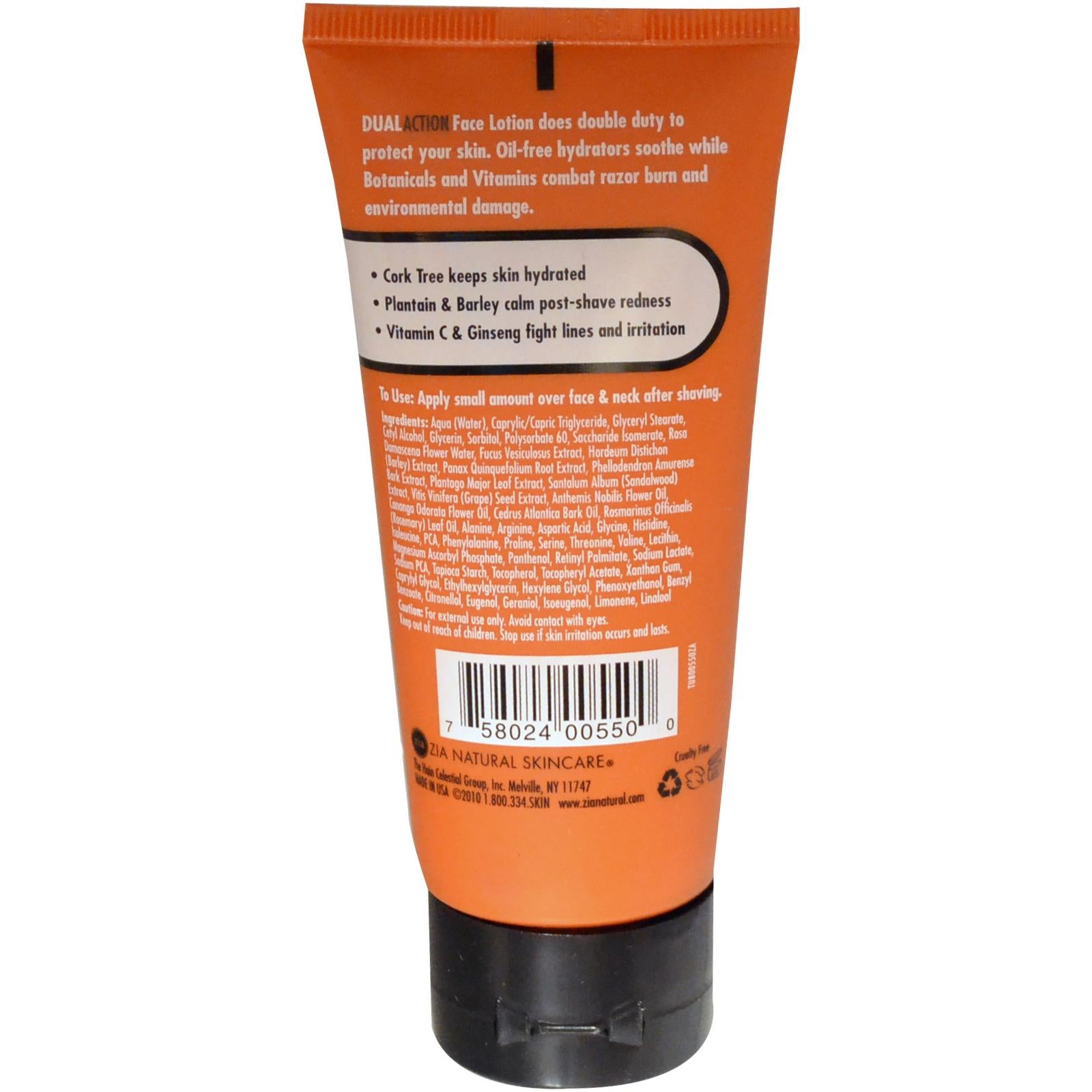 Zia Natural Skincare Men Dual Action