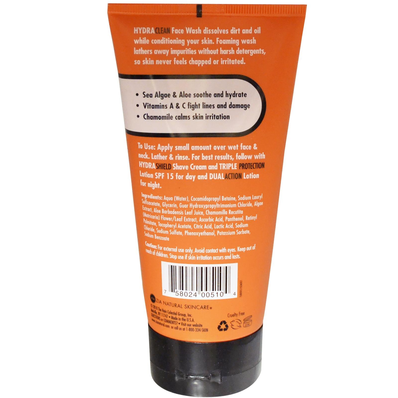 Zia Natural Skincare, Hydraclean Face Wash (148ml)