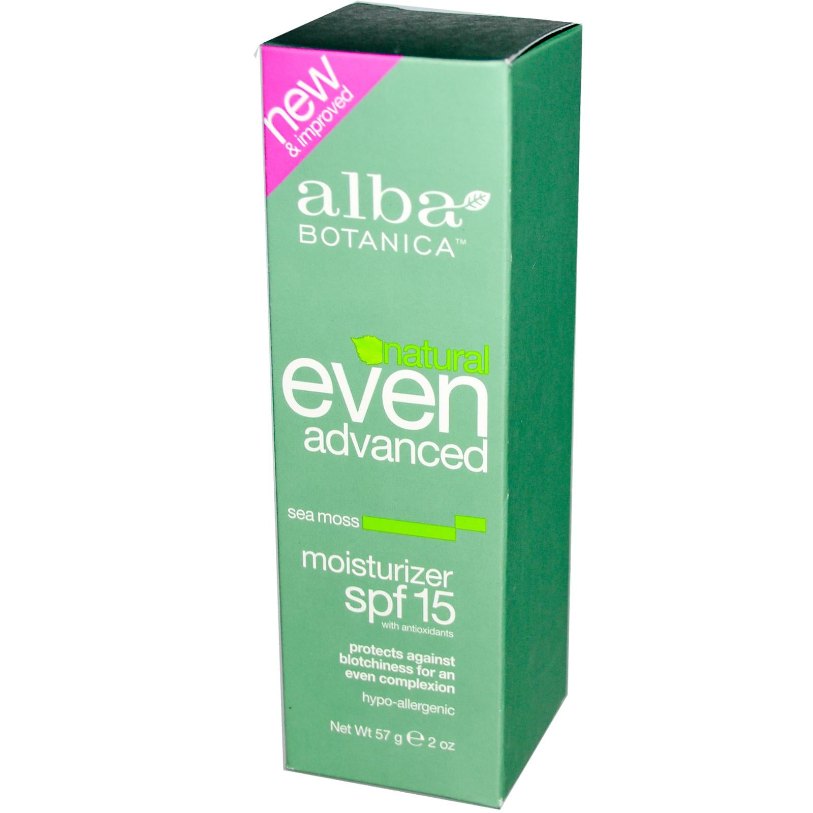 Alba Botanica, Even Advanced Moisturiser SPF15+ Sea Moss (57gm)