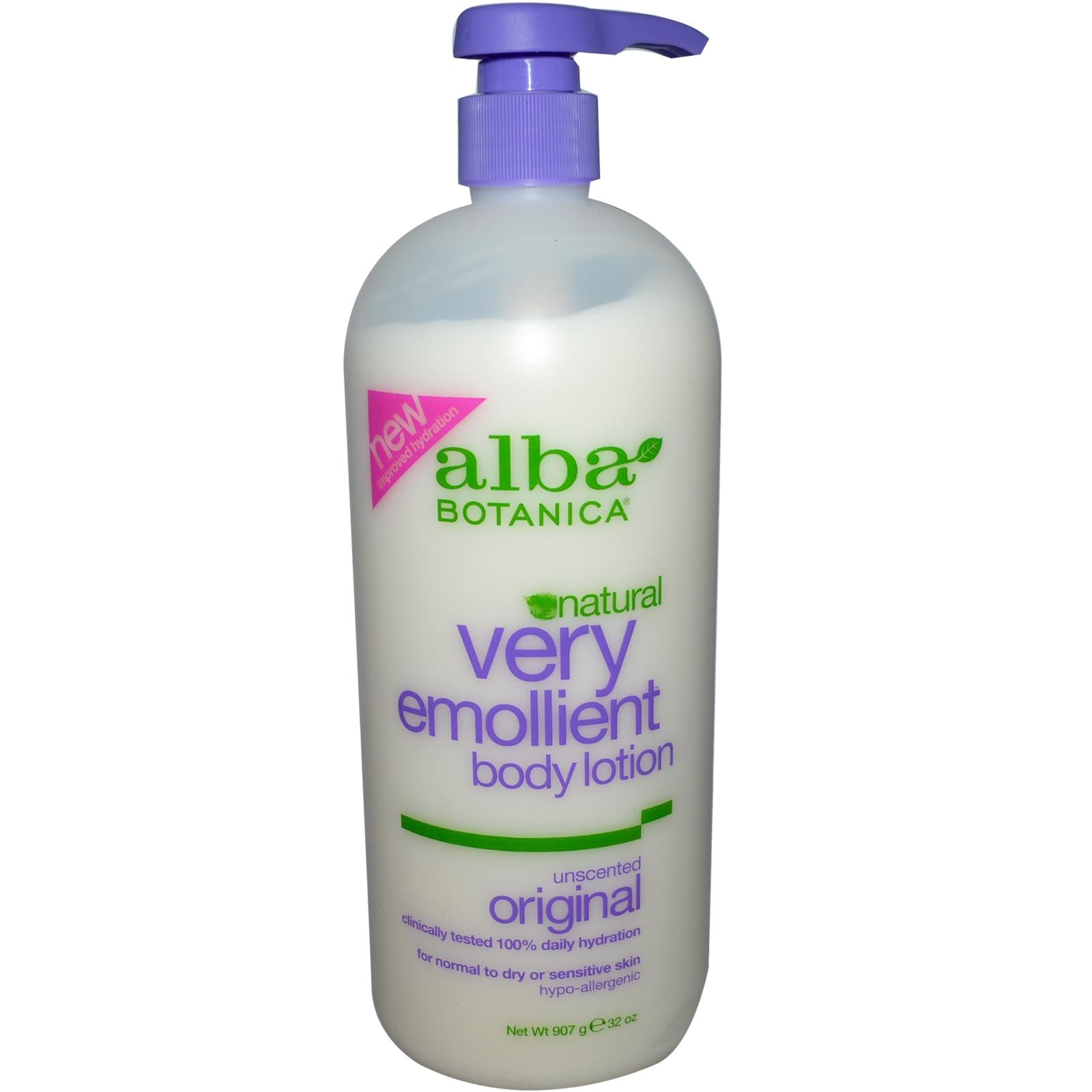 Alba Botanica, Very Emollient Body Lotion, Unscented Original (907gm)