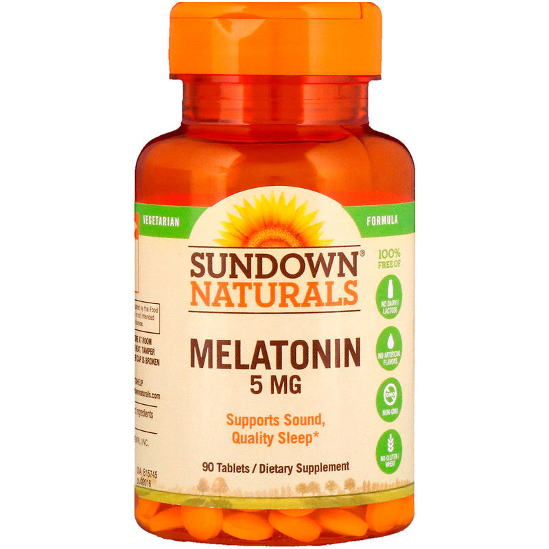 Sundown Naturals Melatonin 5mg 90 Tablets