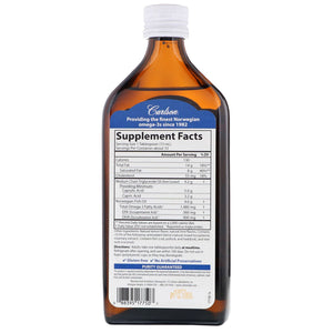 Carlson Labs MCT & Omega-3 Natural Lemon Lime 16.9 fl oz (500ml)