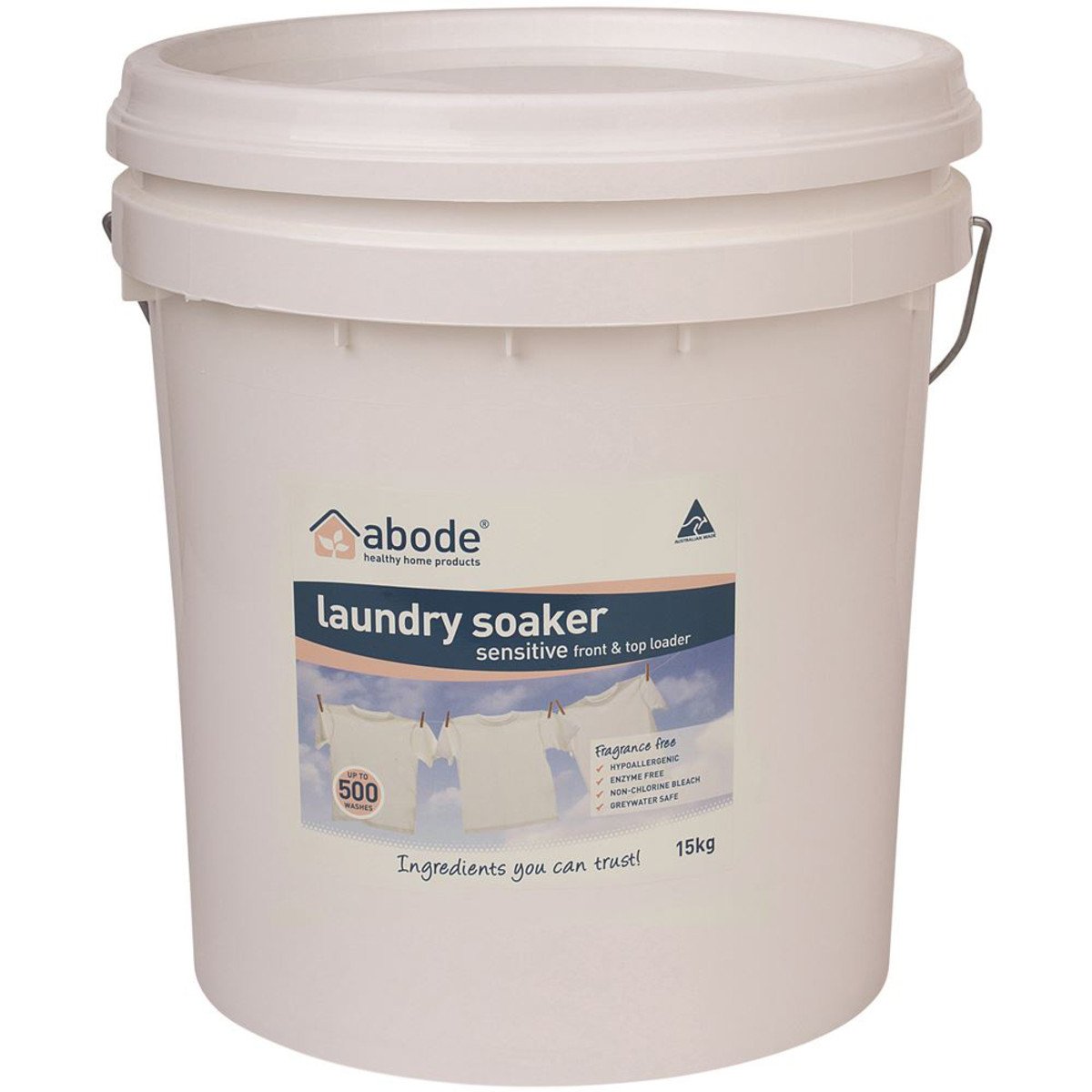 Abode Laundry Soaker (Front & Top Loader) Zero 15Kg Bucket