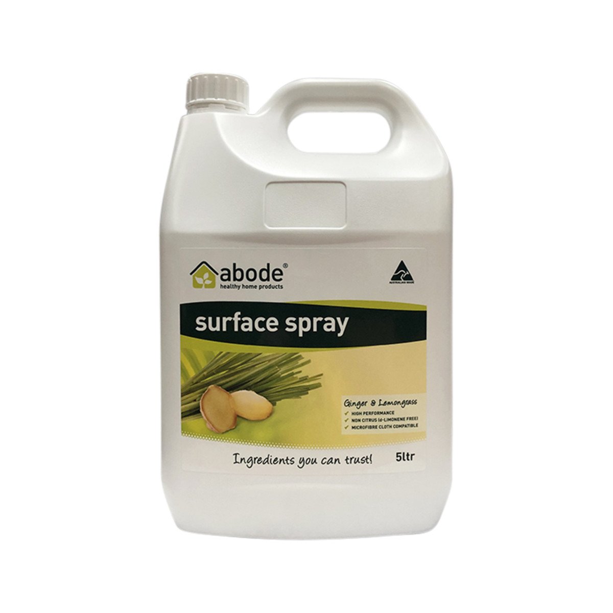 Abode Surface Spray Ginger & Lemongrass 4L