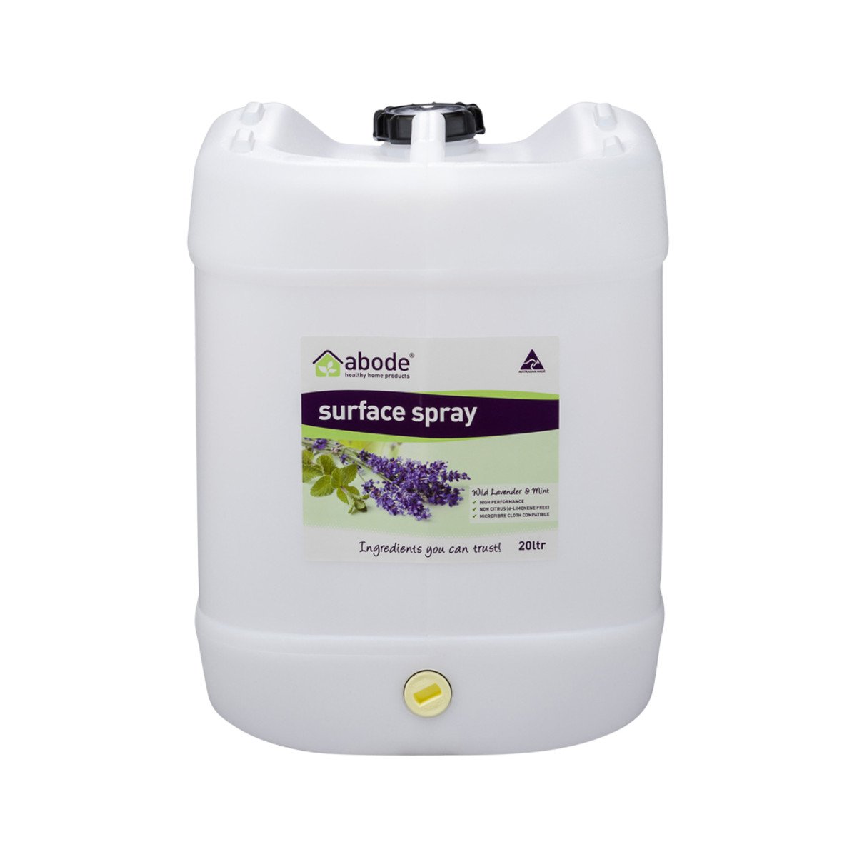 Abode Surface Spray Wild Lavender & Mint 15L Drum With Tap