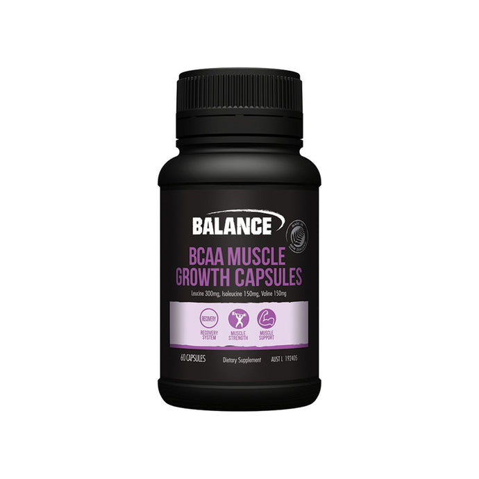 Balance Bcaa Muscle Growth Capsules 60 Capsules
