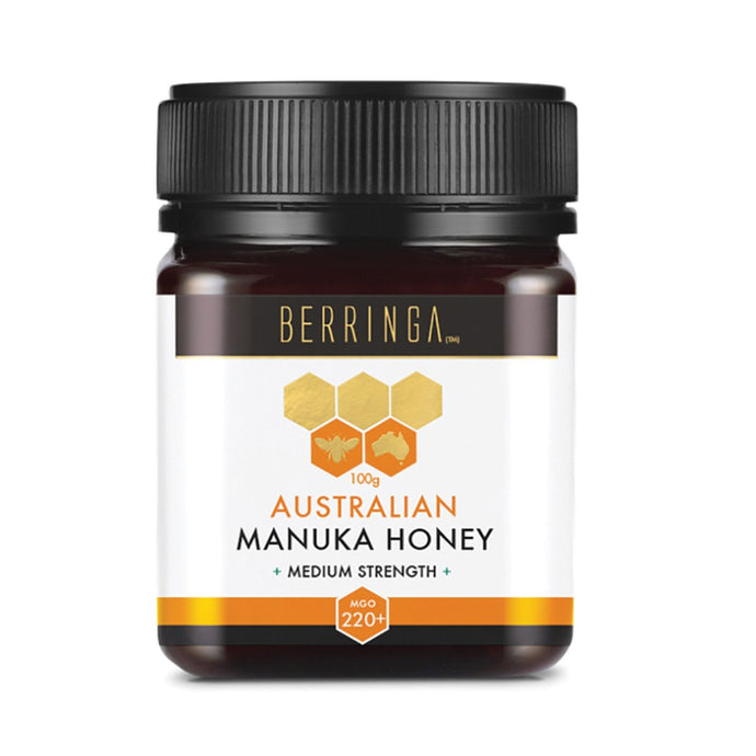 Berringa Australian Manuka Honey Medium Strength (Mgo 220+) 100g
