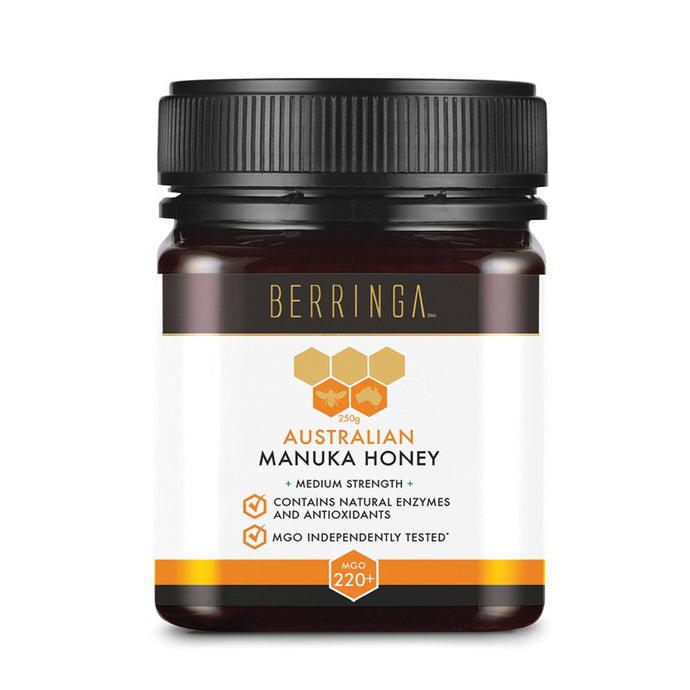 Berringa Australian Manuka Honey Medium Strength (Mgo 220+) 250g