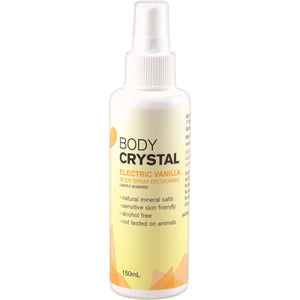 Body Crystal Crystal Body Spray Deodorant Electric Vanilla 150ml