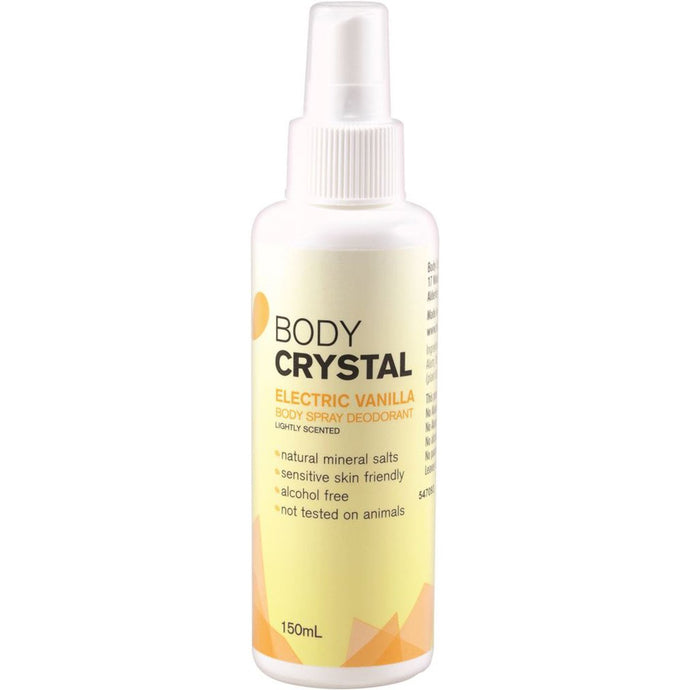 Body Crystal Crystal Body Spray Deodorant Electric Vanilla 150ml