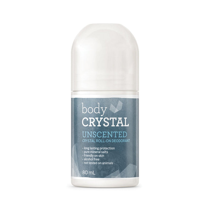 Body Crystal Crystal Roll On Deodorant (Unscented) 80ml
