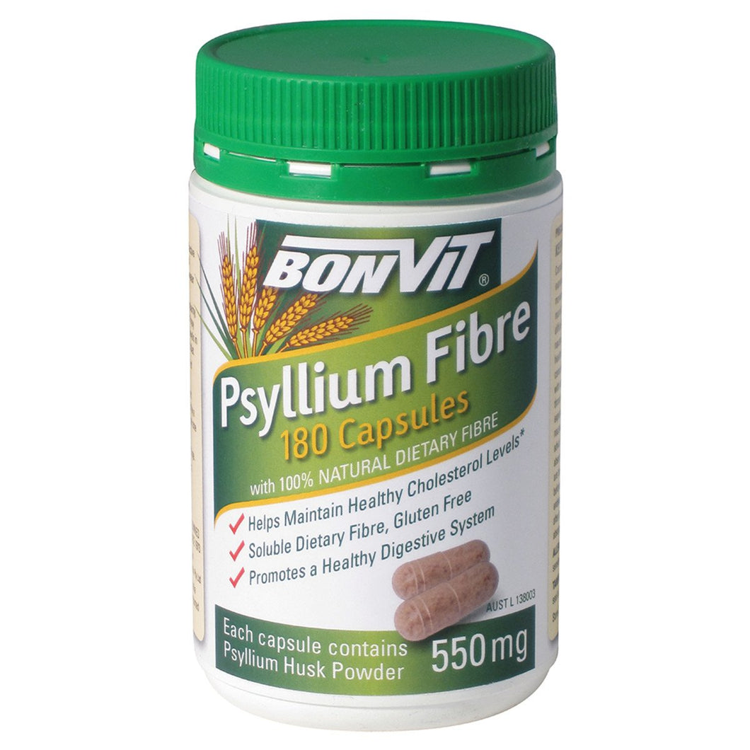 Bonvit Psyllium Fibre 550Mg 180 Capsules