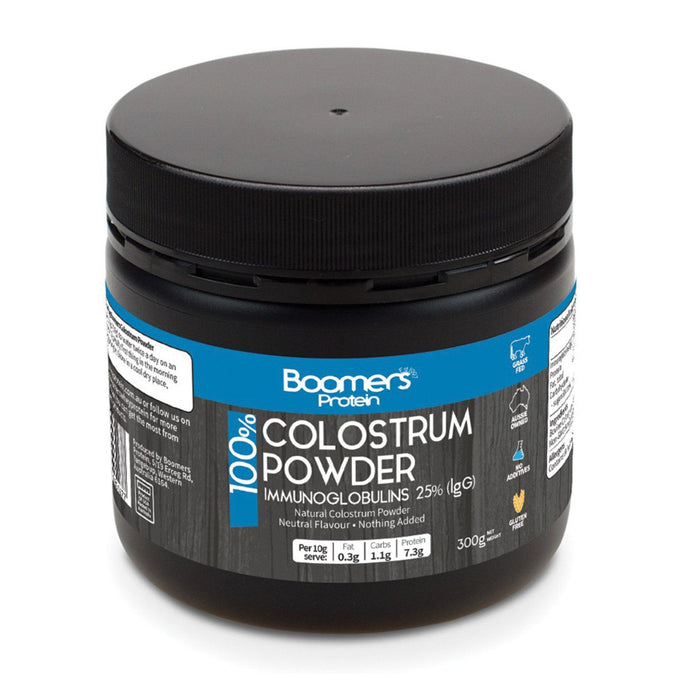 Boomers 100% Colostrum Powder (Immunoglobulins 25% Igg) 300g