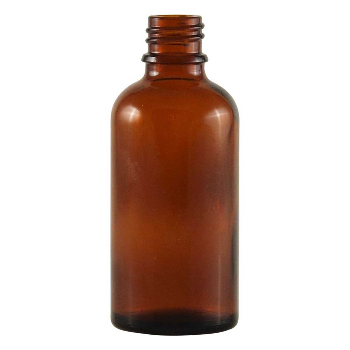 Bottle Glass Amber 50ml 18Mm (Single) - Bottle Only